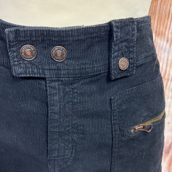 7 For All Mankind Black Corduroy Mini Skirt - Picture 2 of 16